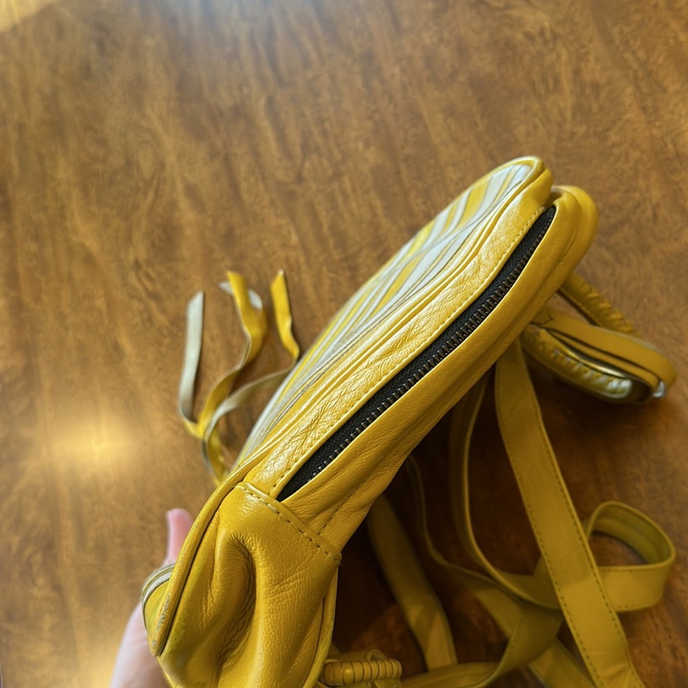 Cleobella Mini Yellow Strip Backpack - Picture 10 of 13